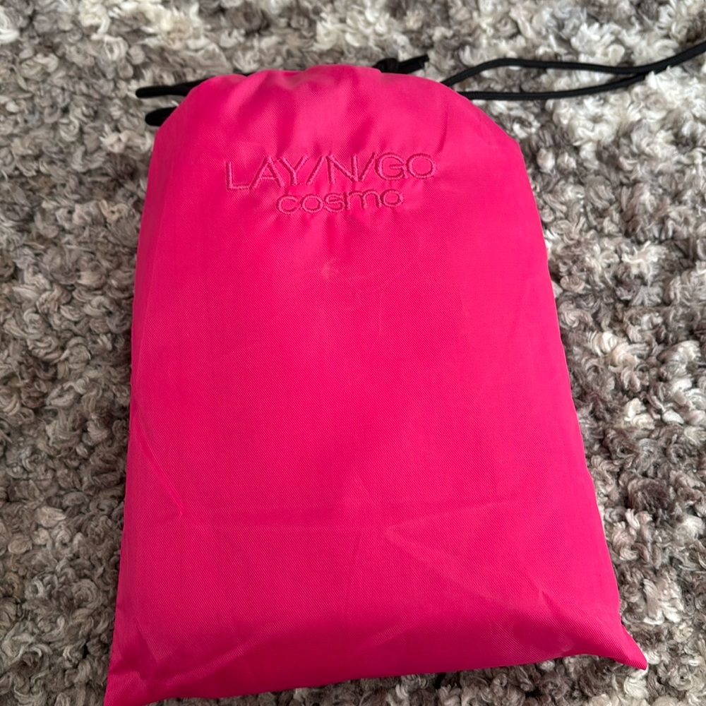 NEW! LAY N GO LAY/N/GO travel cosmetic makeup bag